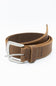 Ariat Beveled Edge Barn Belt for Men in Lite Brown