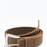 Ariat Beveled Edge Barn Belt for Men in Lite Brown