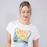 C&C California Lake Camille Every Day T-Shirt for Women in White
