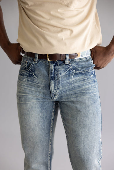 Local Boy Ribbon Camo Belt for Men in Grey