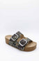 MIA Qianna Platform Sandals for Women in Camo