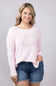 Miracle Lake Life Lightweight Sweater for Women in Blush/Beige