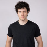 Basic Crewneck T-Shirt for Men in Black
