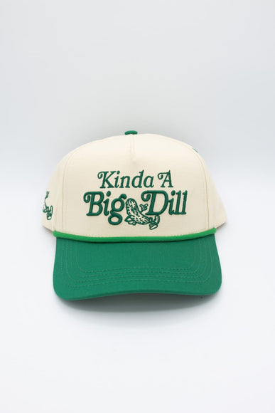 Womens Simply Southern Embroidered Kinda A Big Dill Hat for Women in Cream