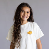 Simply Southern Youth Leaves Are Falling Autumn Is Calling T-Shirt for Girls in Linen