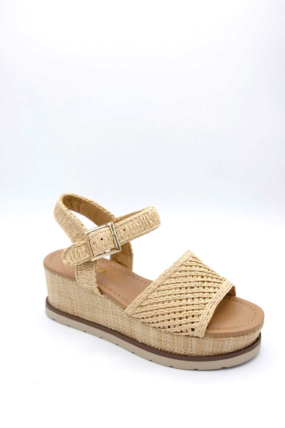 Soda Taite Platform Wedges for Women in Natural