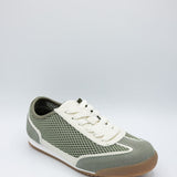 Top Moda Carly Mesh Sneakers for Women in Green