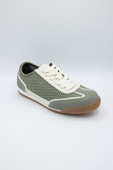 Top Moda Carly Mesh Sneakers for Women in Green