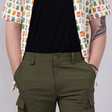 WearFirst 10" Cargo Shorts for Men in Olive Night