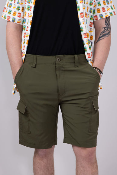 WearFirst 10" Cargo Shorts for Men in Olive Night
