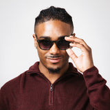 Weatherproof Vintage Austin Sunglasses for Men in Chocolate Horn