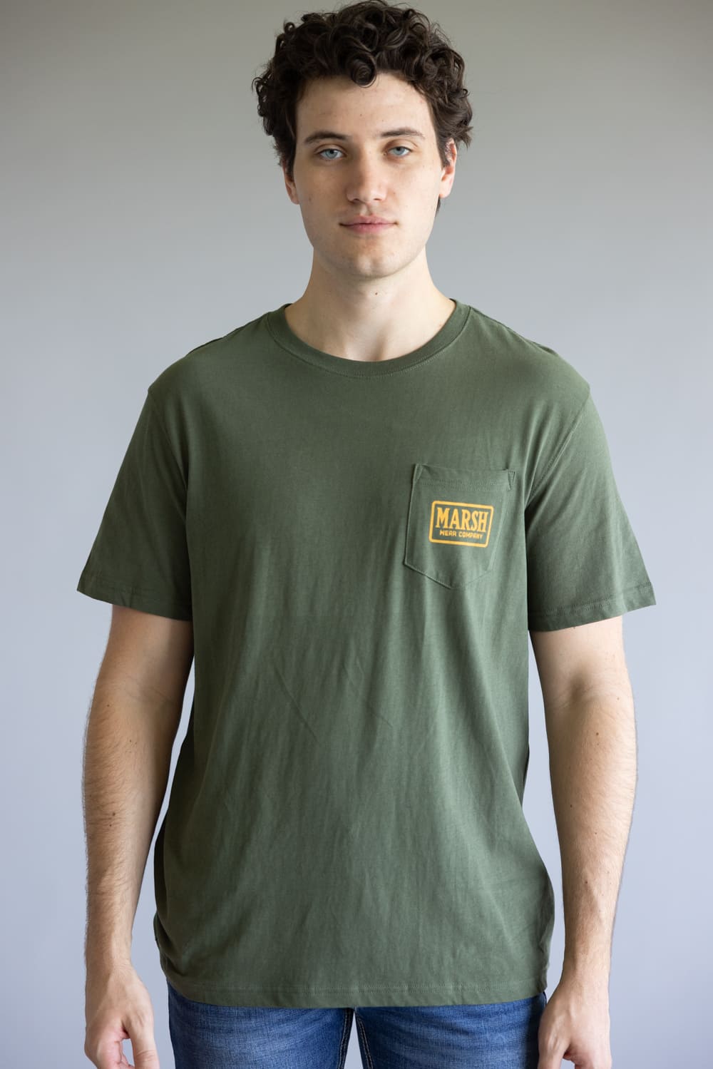 Marsh Wear Badge T-Shirt for Men in Green