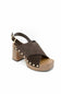 MIA Eudora Platform Heel for Women in Chocolate