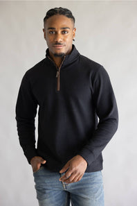 black quarter zip long sleeve 