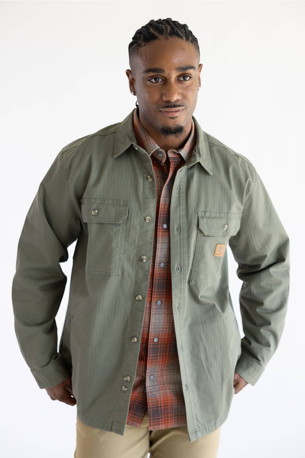 Carhartt Newcastle Shirt Jacket for Men in Olive | 107307-DOV-OLIVE