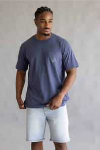 Carhartt Irvine Relaxed Work T-Shirt for Men in Storm Blue