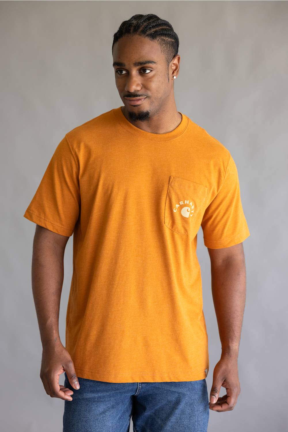 Carhartt Irvine Relaxed Work T-Shirt for Men in Orange