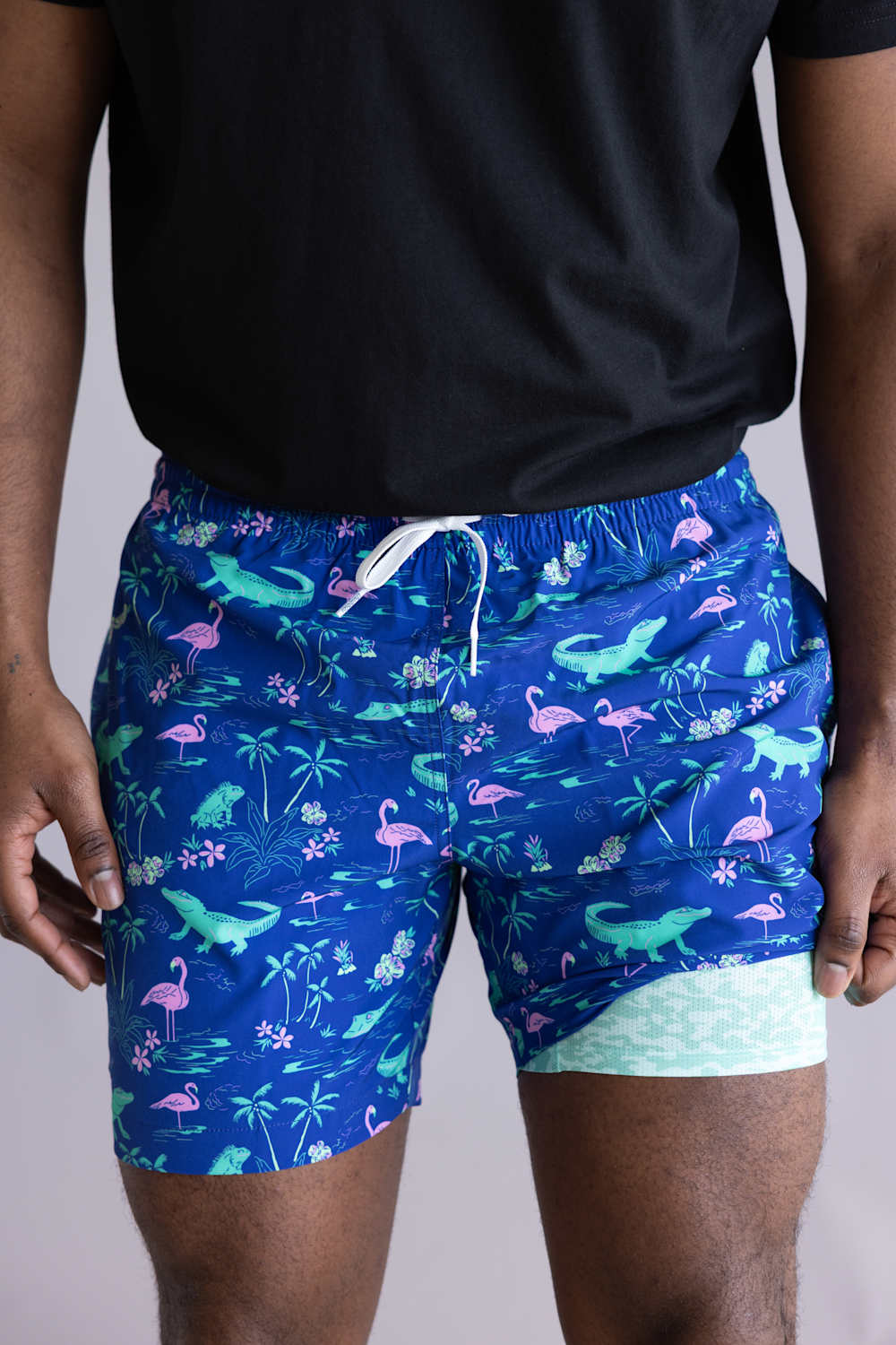 Chubbies Classic Swim Trunks 5.5” Shorts for Men in Blue