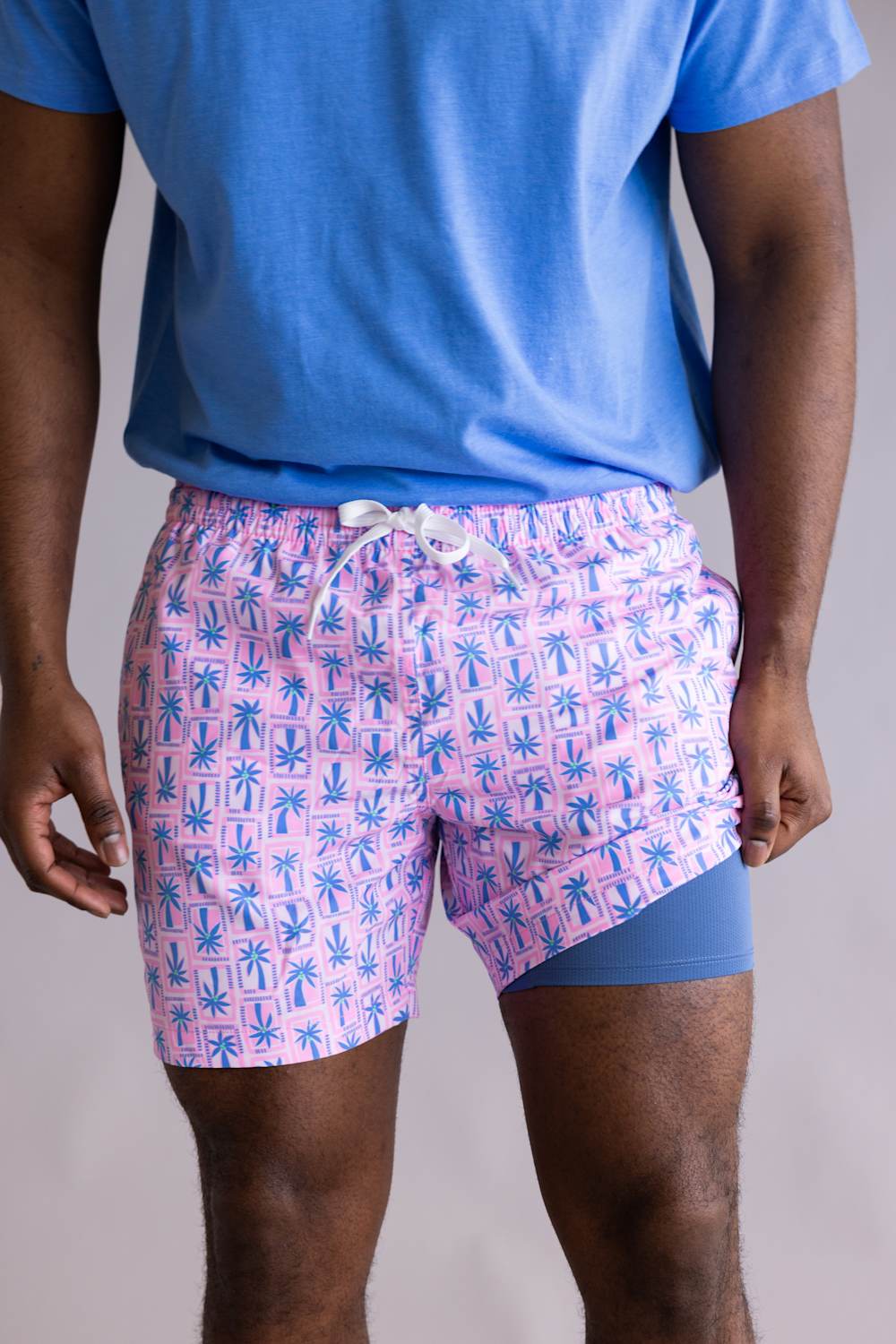 Chubbies Classic Swim Trunks 5.5” Shorts for Men in Pink