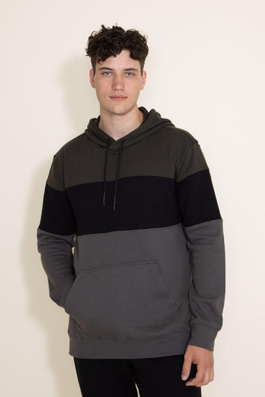 1897 Active Colorblock Hoodie for Men in Dark Green