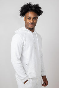 1897 Active Diamond Weave Hoodie for Men in Oatmeal