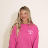 1897 Active Pickleball Left Chest Sweatshirt for Women in Pink