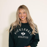 1897 Active Pickleball Sweatshirt for Women in Hunter Green