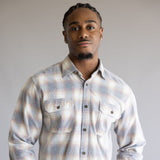 1897 Legends Corduroy Plaid Shirt for Men in Ecru/Gold
