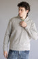 1897 Legends ¼ Zip Pullover for Men in Light Grey