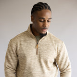 1897 Legends ¼ Zip Pullover for Men in Oatmeal