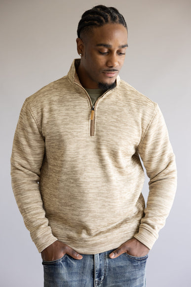 1897 Legends ¼ Zip Pullover for Men in Oatmeal