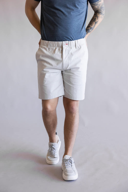 1897 Legends Pull On 8” Shorts for Men in Grey