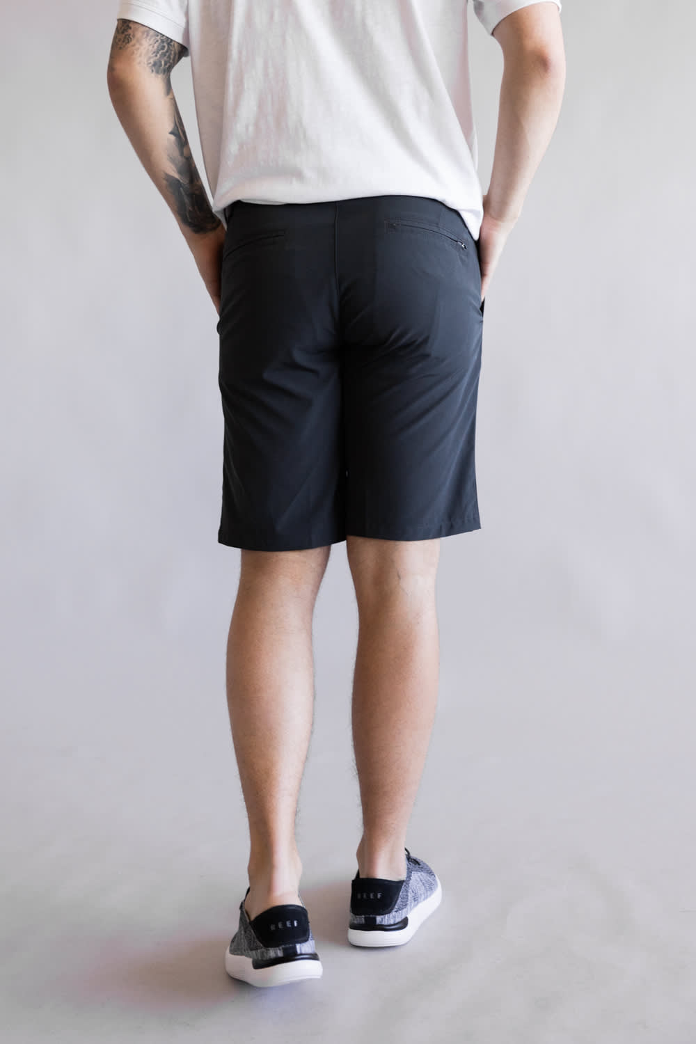 1897 Men Hybrid 9” Shorts for Men in Charcoal