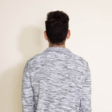 1897 Original 1/4 Button Neck Sweater for Men in White and Black