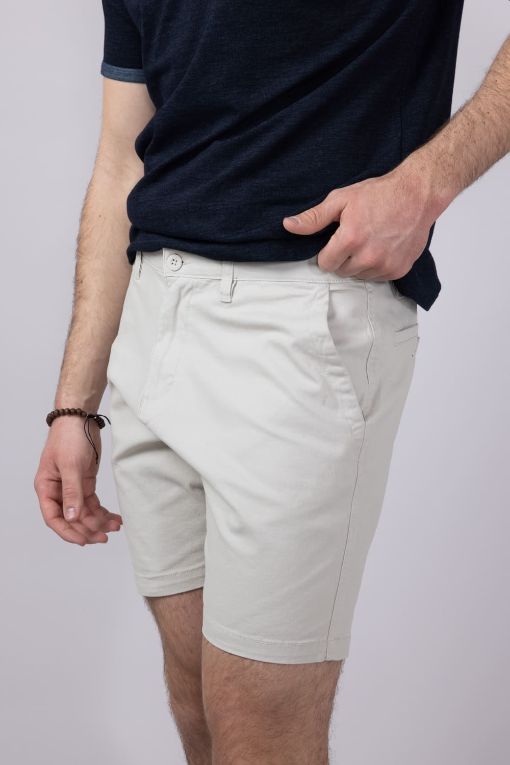 【美品】POSTELEGANT FINE COTTON TWILL SHORTS Julian Shorts in Silk - Sugar Paper | Umit Benan