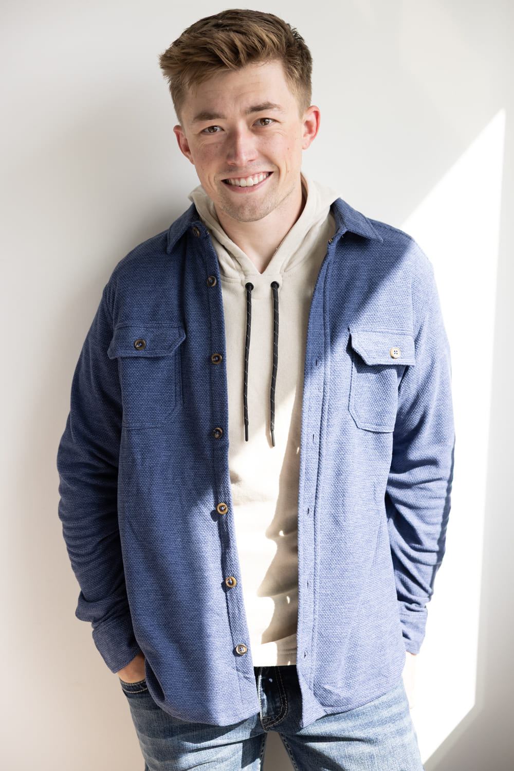 1897 Original Fleece Shirt Jacket for Men in Indigo