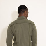 1897 Original 1/4 Zip Mock Neck Sweater for Men in Green
