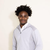1897 Original 1/4 Zip Mock Neck Sweater for Men in White