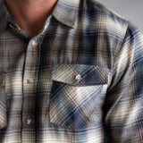 1897 Original Plaid Flannel Shirt for Men in Navy Green