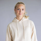 1897 Active Wisconsin Embroidered Hoodie for Women in Cream