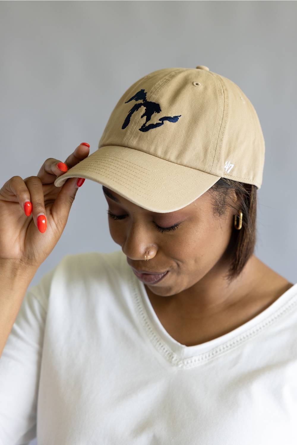 47 Great Lakes MI Clean Up Hat in Khaki