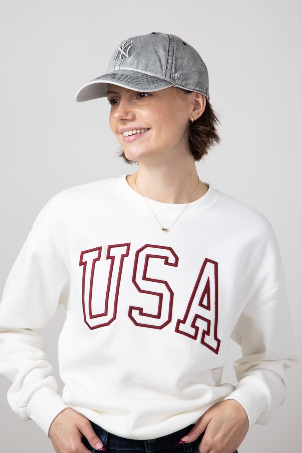 '47 New York Yankees Clean Up Hat in Black Mist