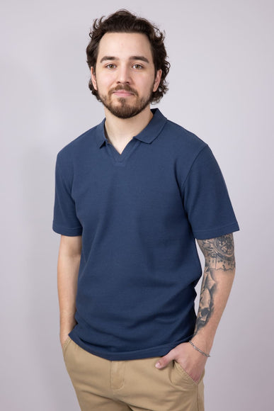 PX Johnny Collar Polo Shirt for Men in Navy