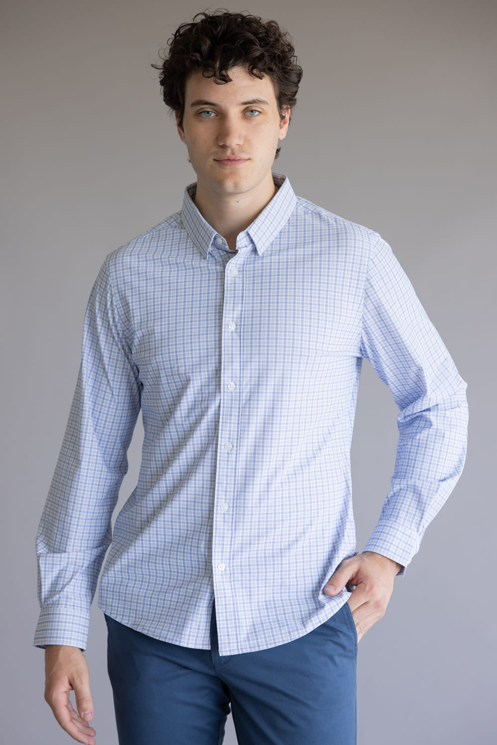 7Diamonds Sawyer Shirt for Men in Light Blue