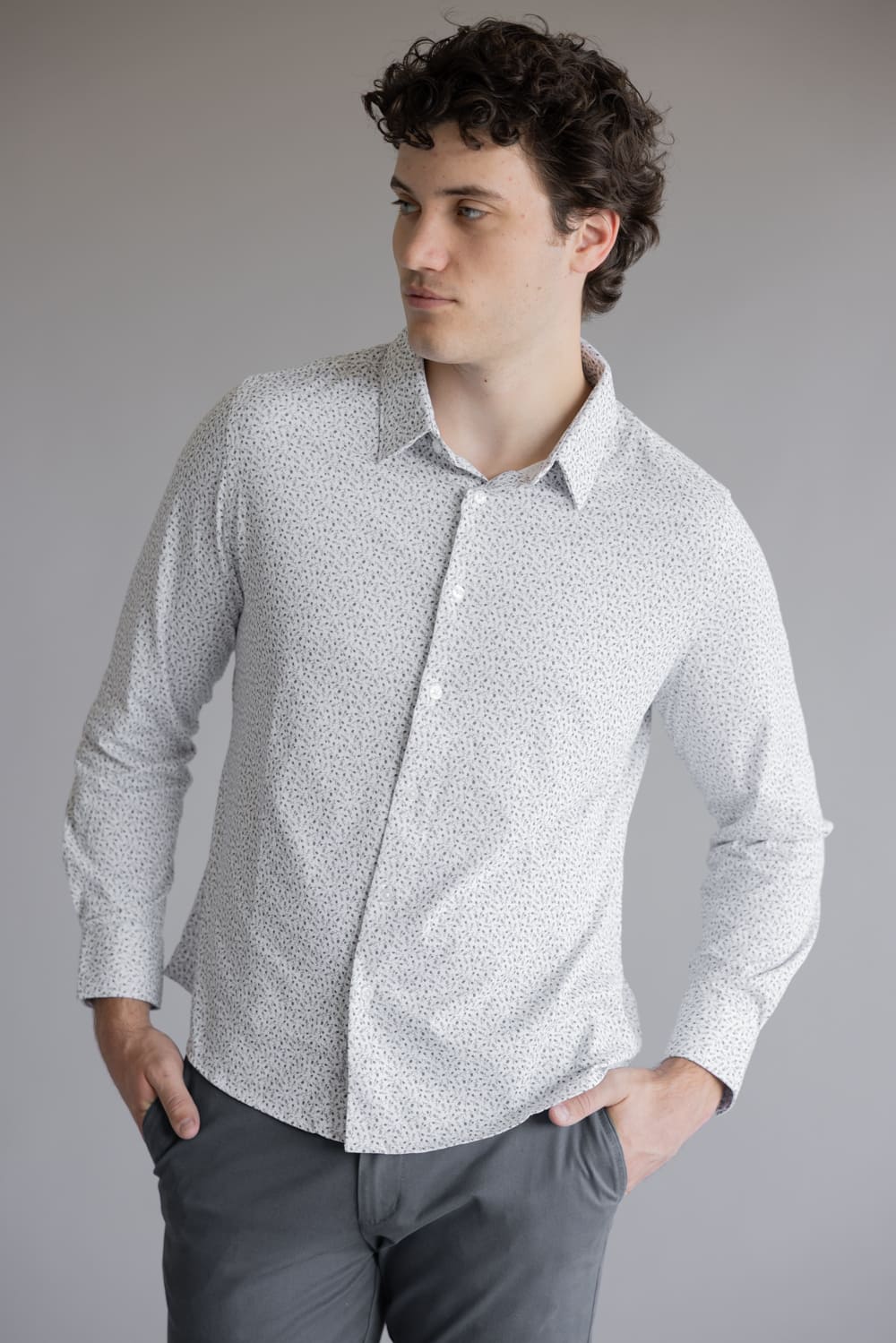 7Diamonds Wade Shirt for Men in Grey