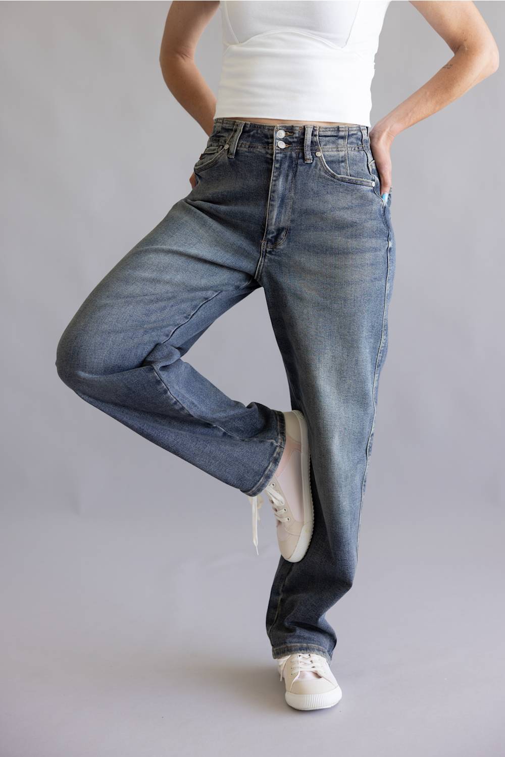 Judy Blue High Rise Barrel Jeans for Women