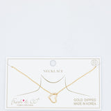 Half Heart Necklace in Gold