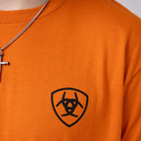 Ariat Barb Shield T-Shirt for Men in Rust