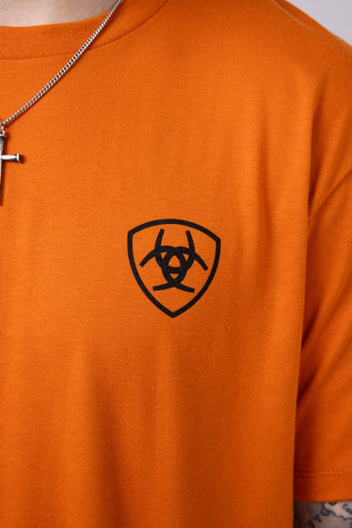 Ariat Barb Shield T-Shirt for Men in Rust
