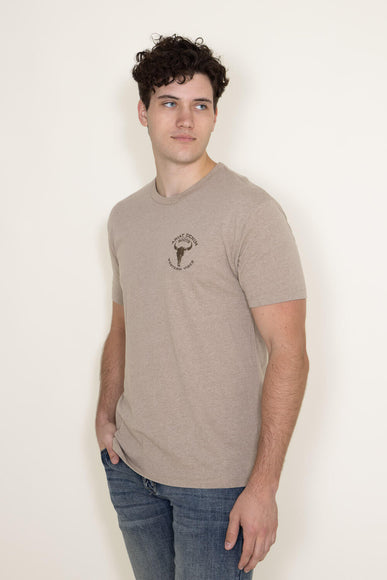 Ariat Bison Skull T-Shirt for Men in Oatmeal